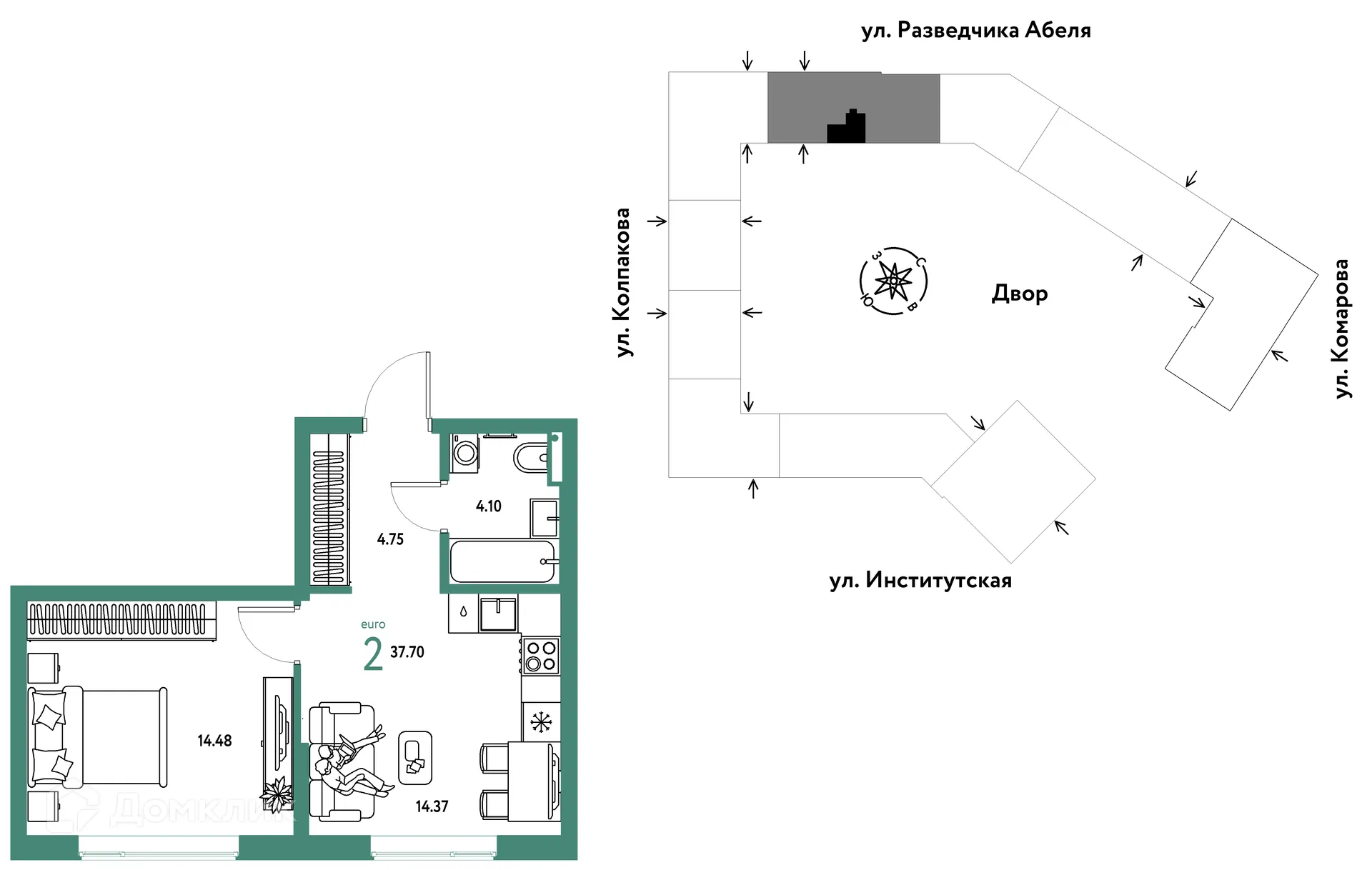 Фото квартиры в ЖК Страна.Парковая