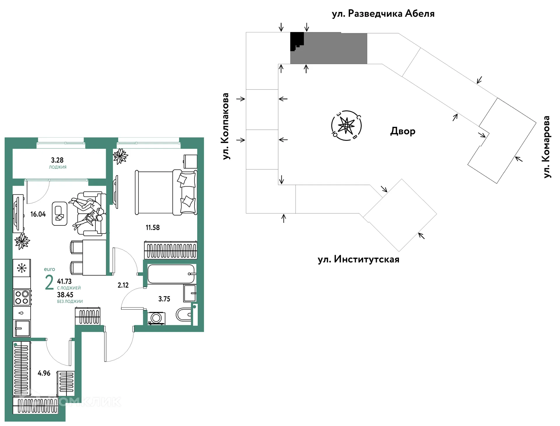 Фото квартиры в ЖК Страна.Парковая