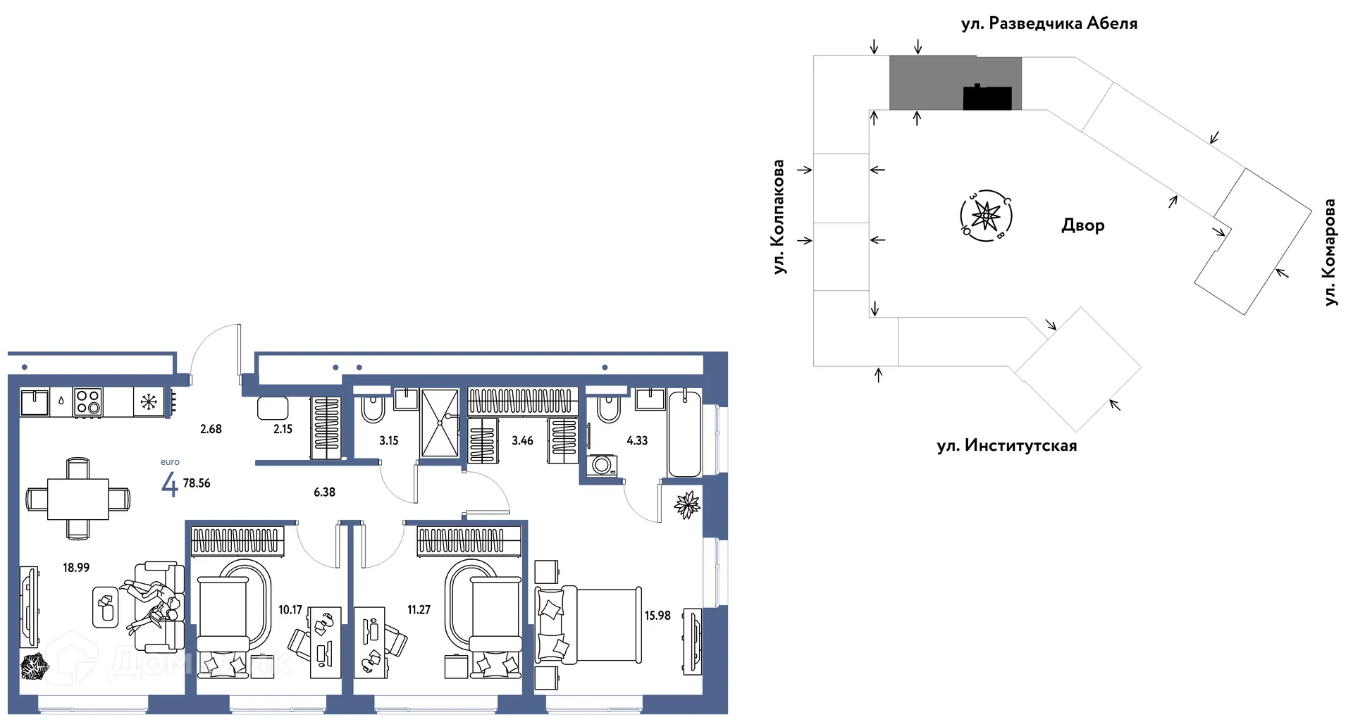 Фото квартиры в ЖК Страна.Парковая