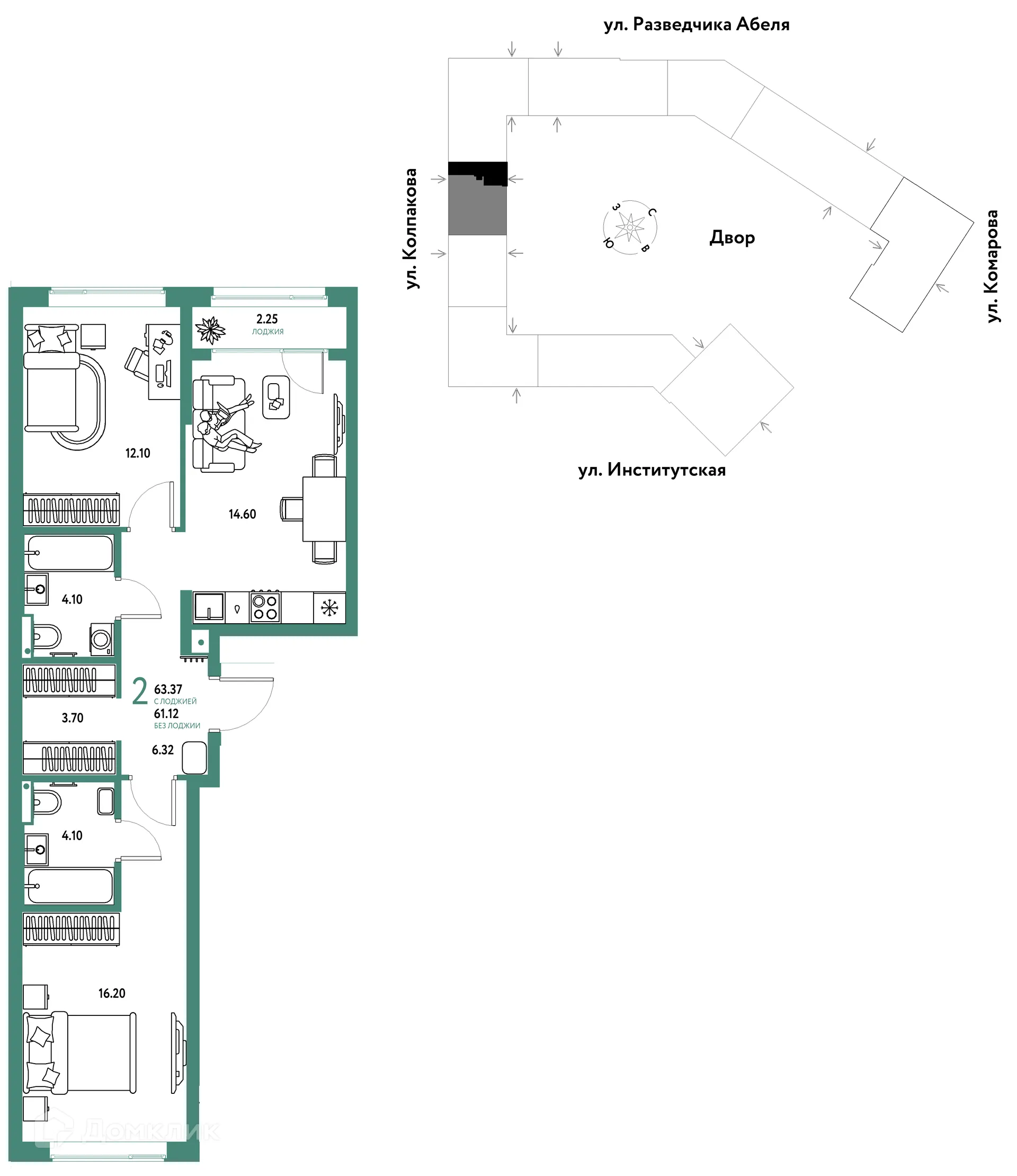 Фото квартиры в ЖК Страна.Парковая