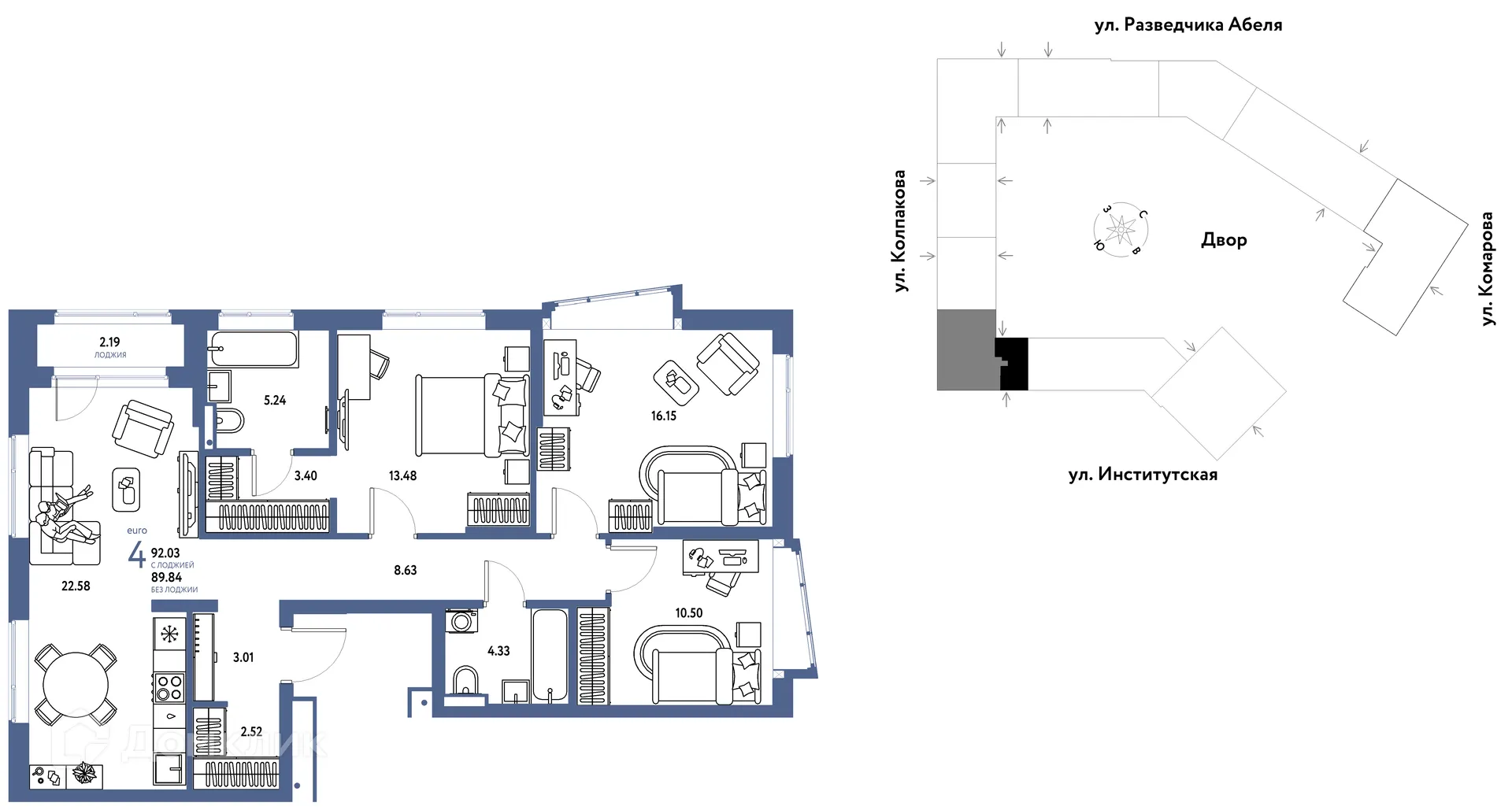 Фото квартиры в ЖК Страна.Парковая