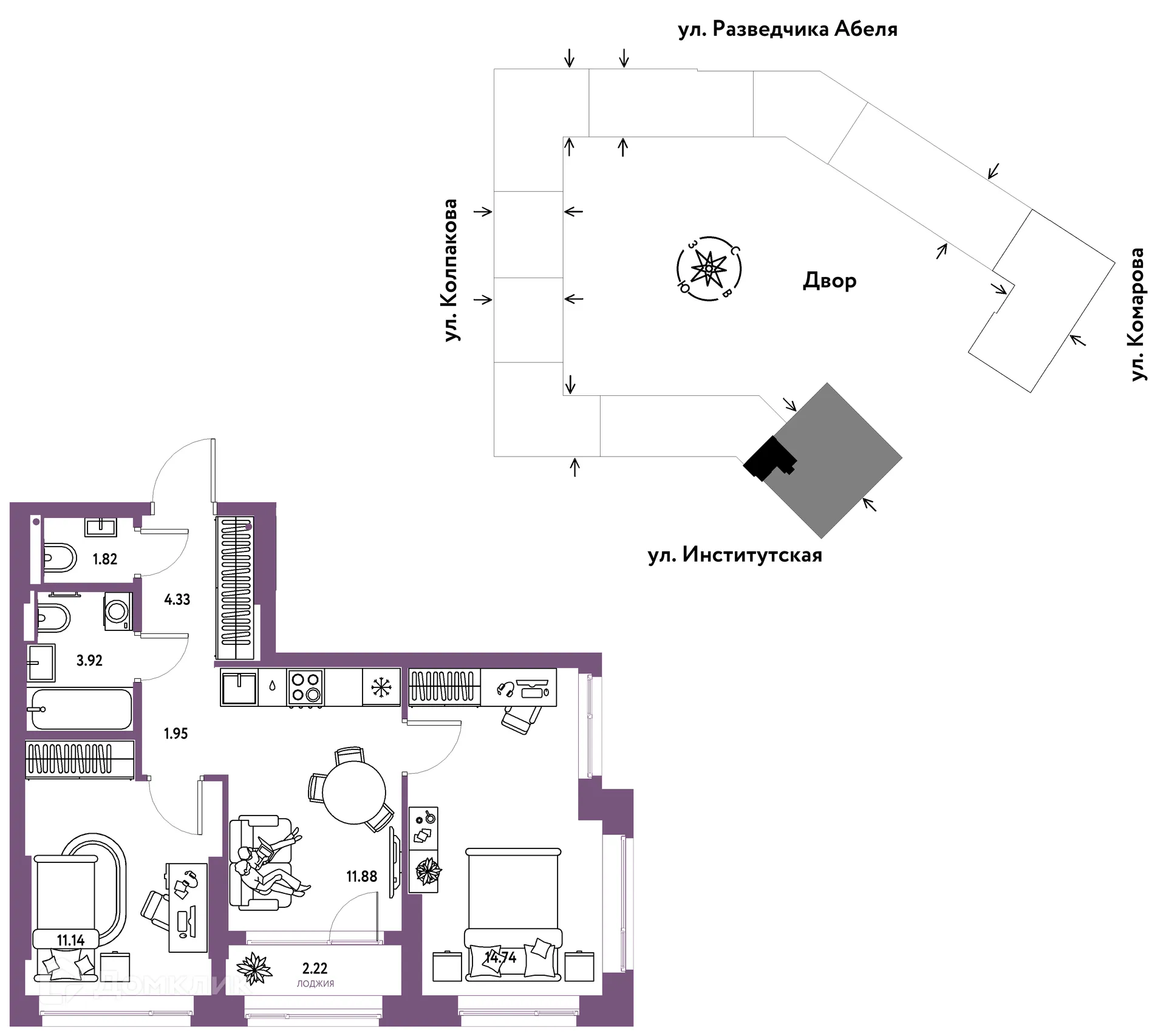 Фото квартиры в ЖК Страна.Парковая