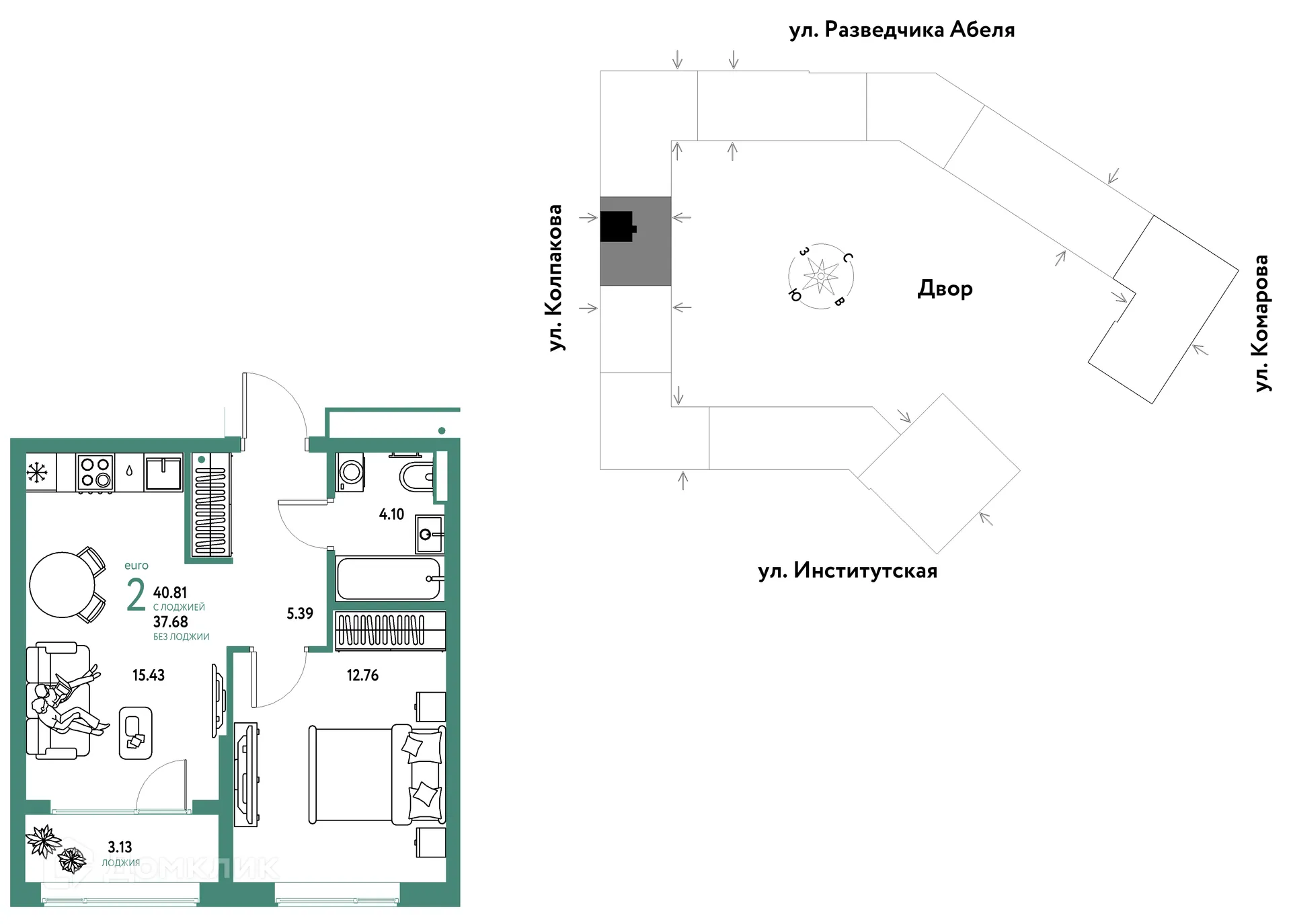 Фото квартиры в ЖК Страна.Парковая