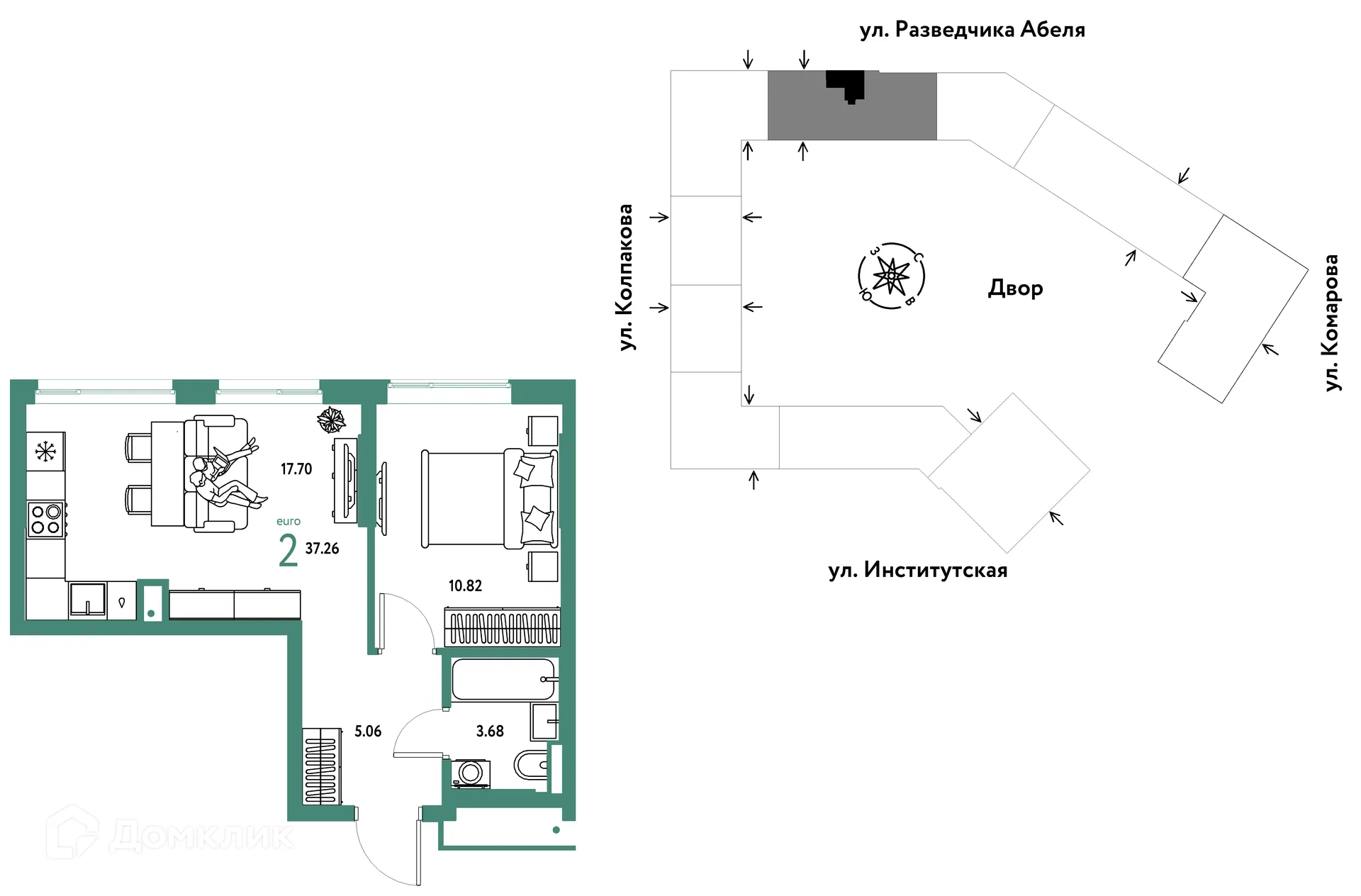 Фото квартиры в ЖК Страна.Парковая