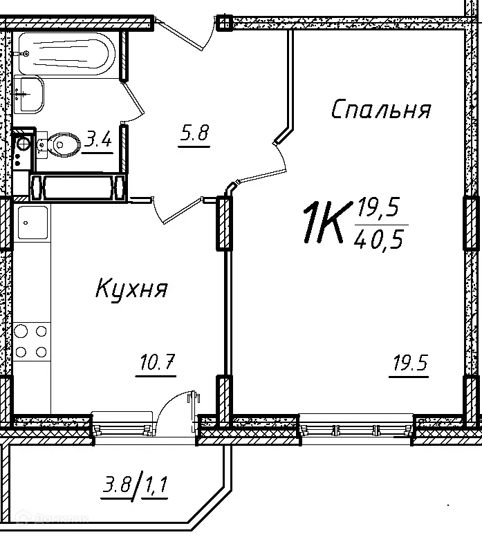 Фото квартиры в ЖК Школьный