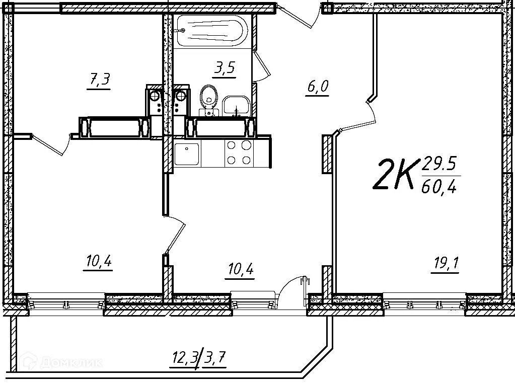Фото квартиры в ЖК Школьный