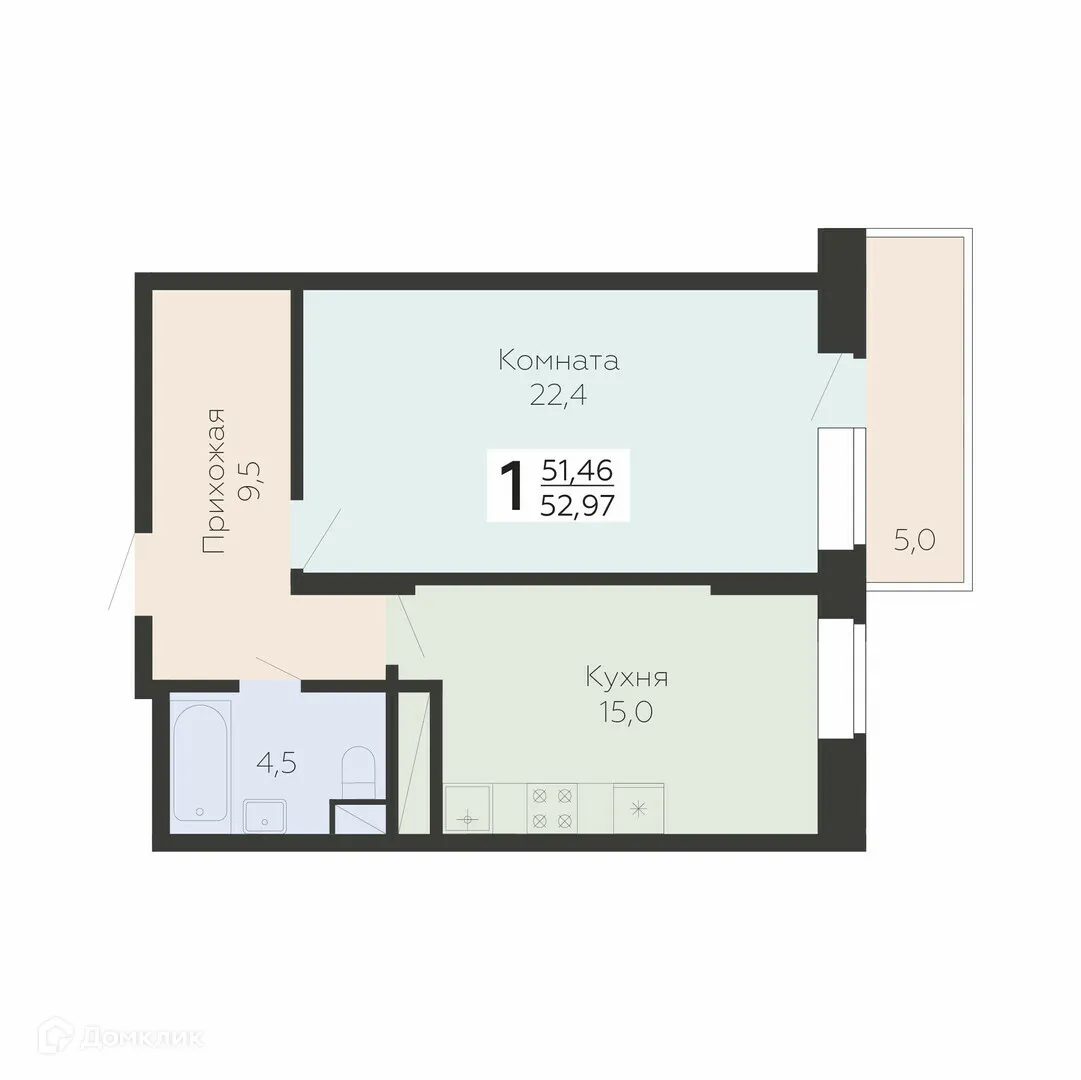 Фото квартиры в ЖК Арт-квартал "Онегин"