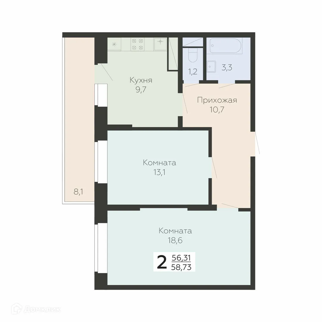 Фото квартиры в ЖК Арт-квартал "Онегин"