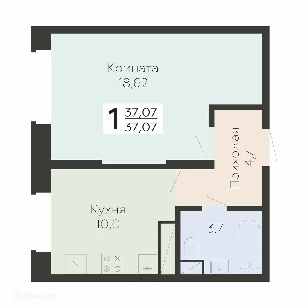 Фото квартиры в ЖК Арт-квартал "Онегин"