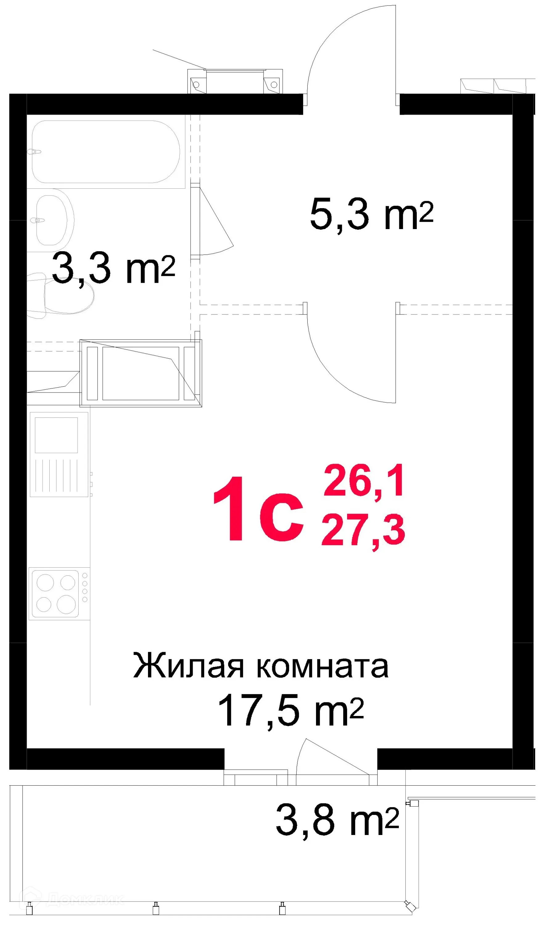 Фото квартиры в ЖК "Красная Горка"