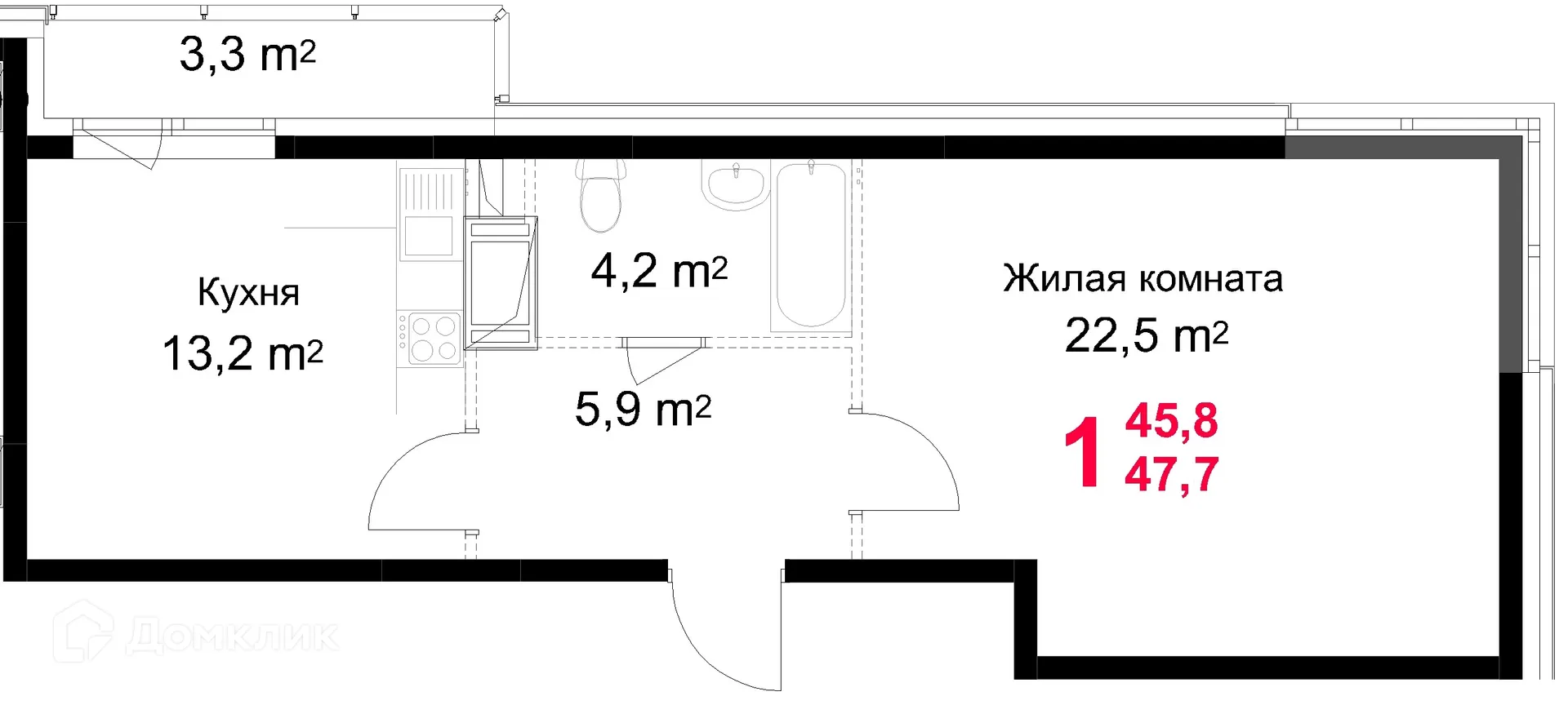 Фото квартиры в ЖК "Красная Горка"