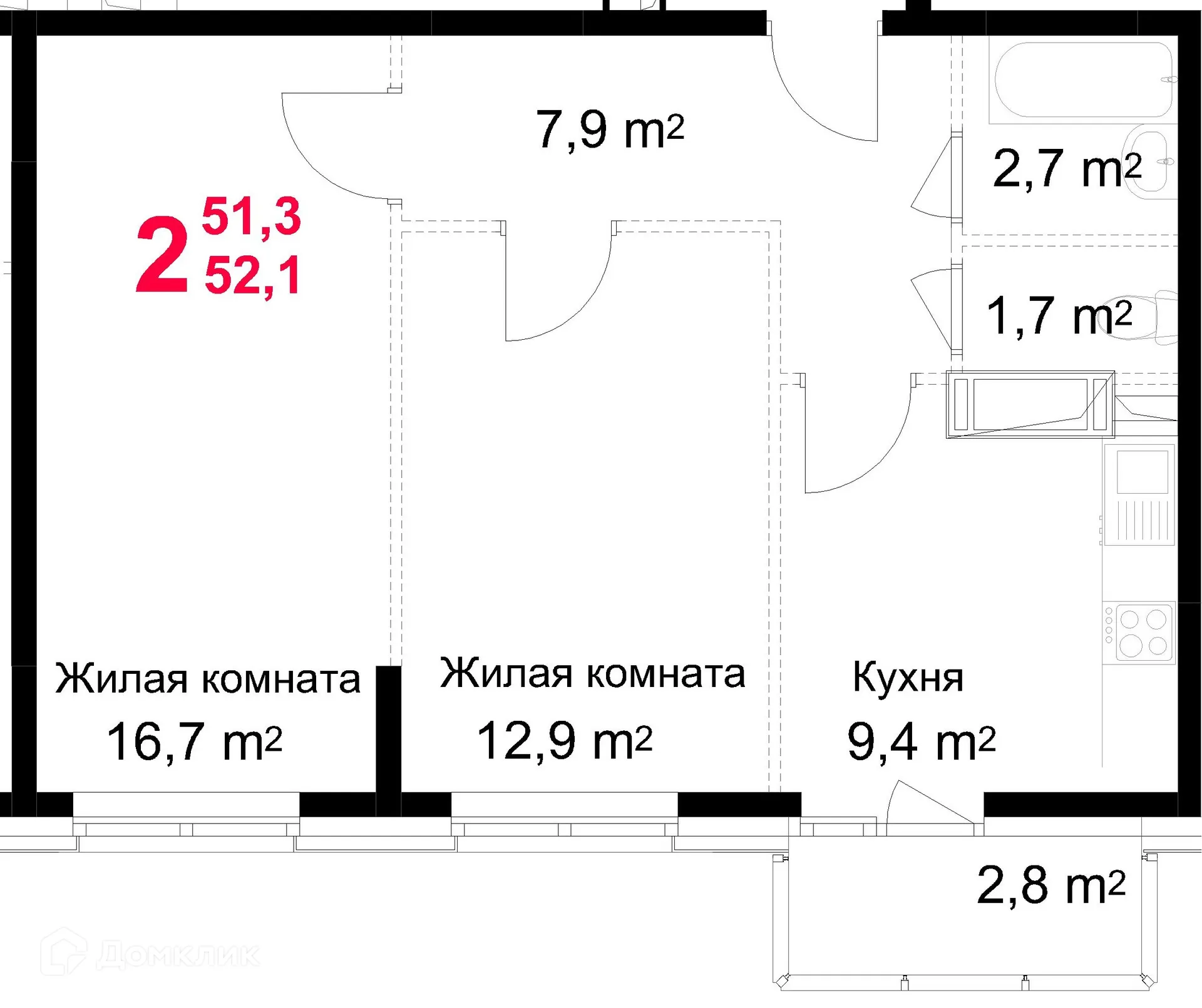 Фото квартиры в ЖК "Красная Горка"