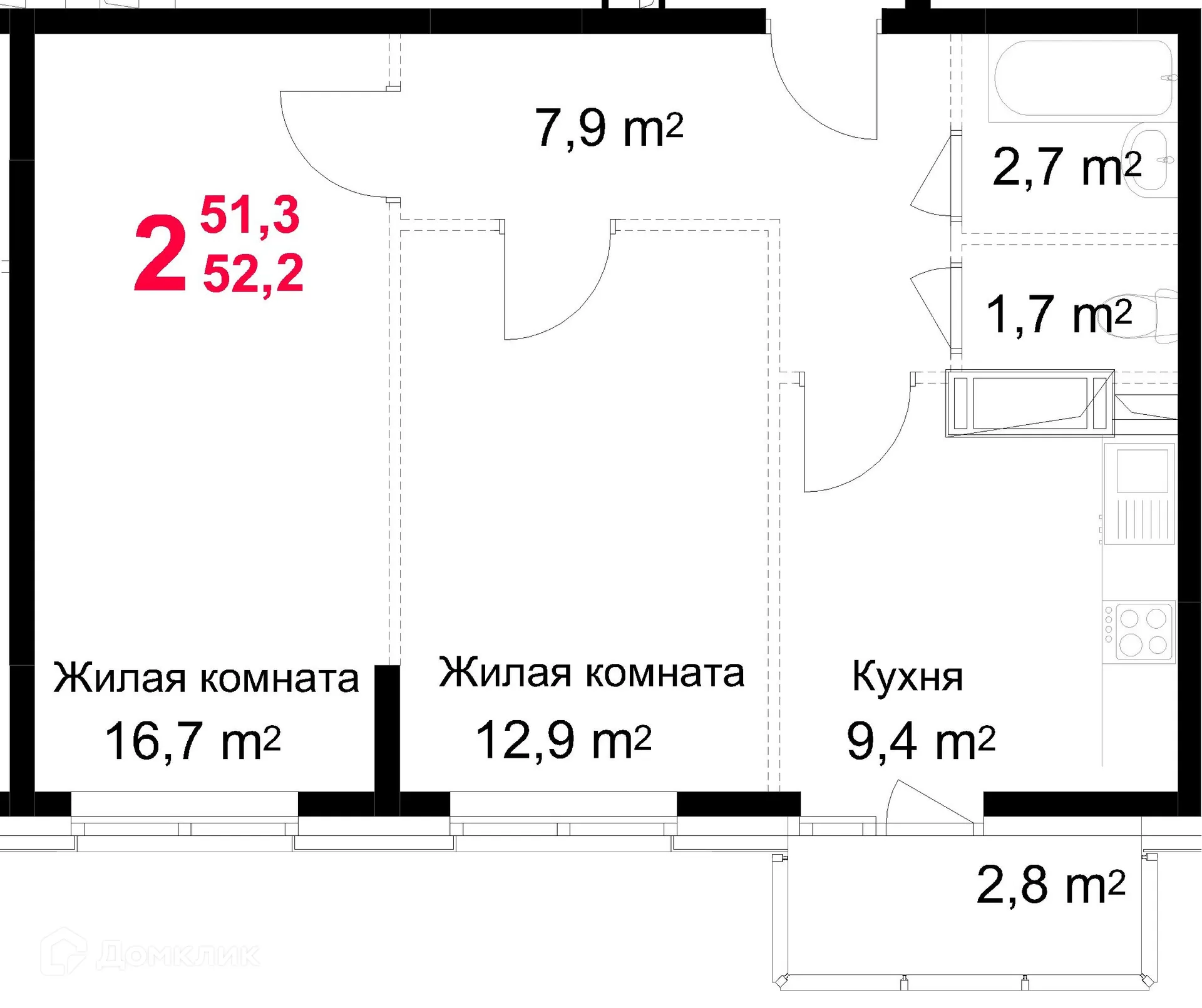 Фото квартиры в ЖК "Красная Горка"