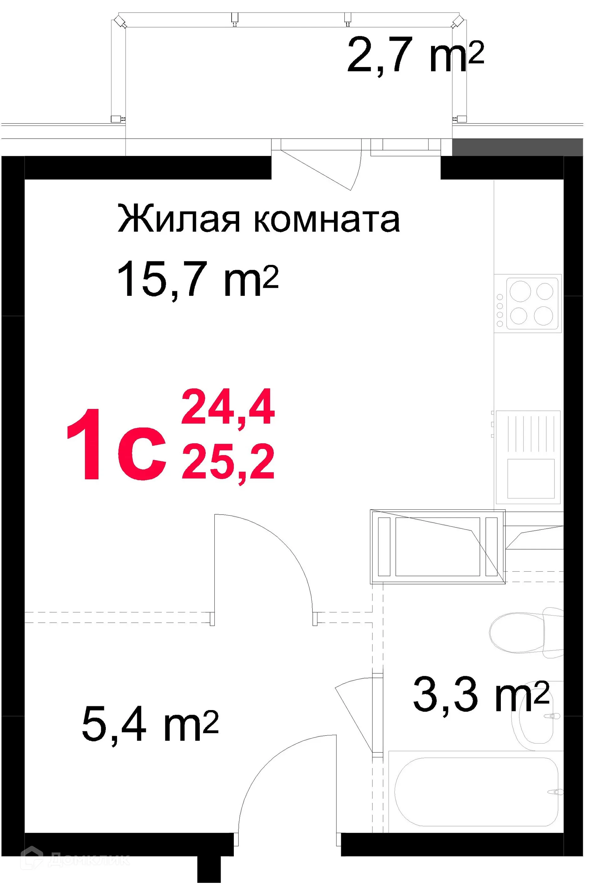Фото квартиры в ЖК "Красная Горка"