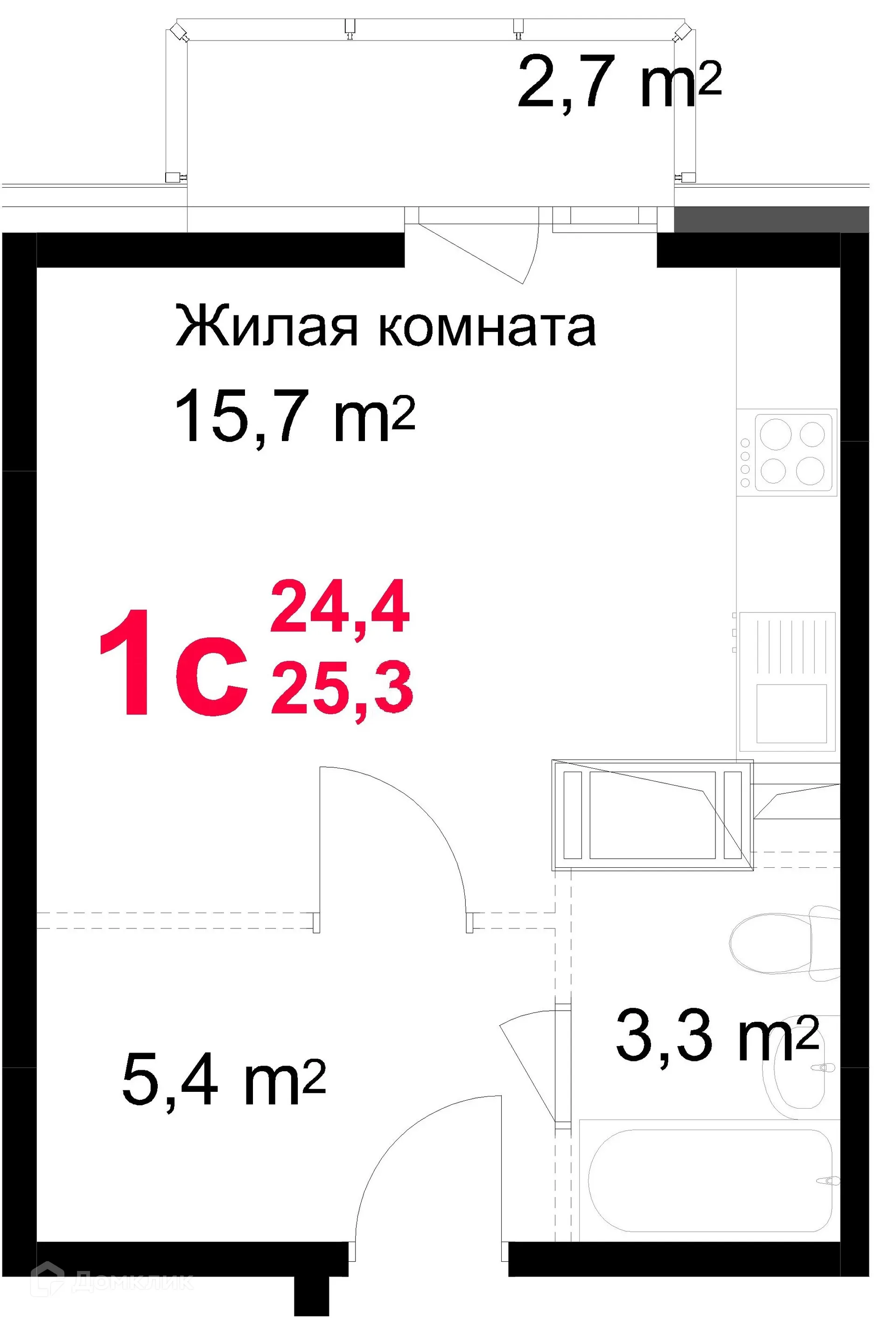 Фото квартиры в ЖК "Красная Горка"