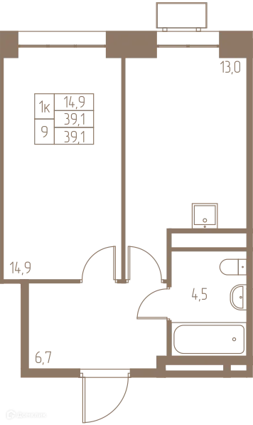 Фото квартиры в ЖК Фабрикант