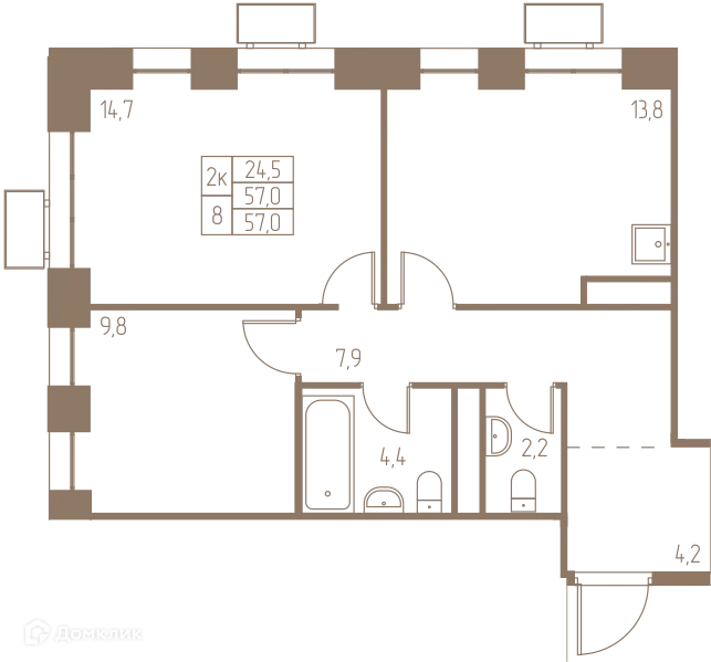 Фото квартиры в ЖК Фабрикант
