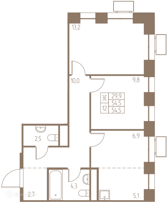 Фото квартиры в ЖК Фабрикант