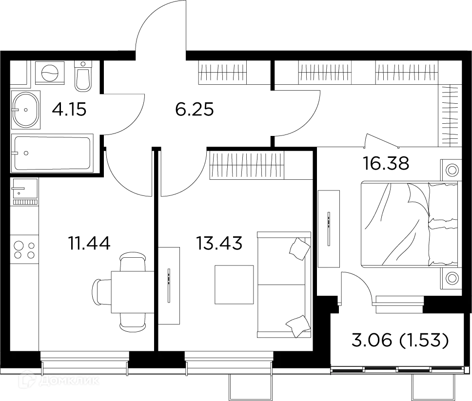 Фото квартиры в ЖК Новое Пушкино