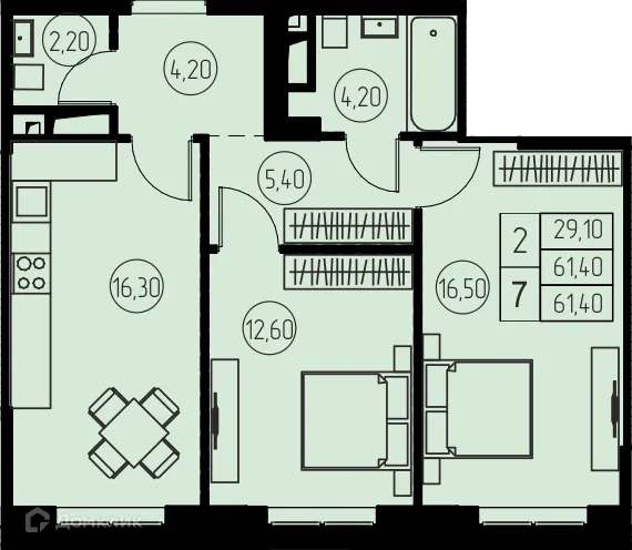 Фото квартиры в ЖК "31 Квартал"