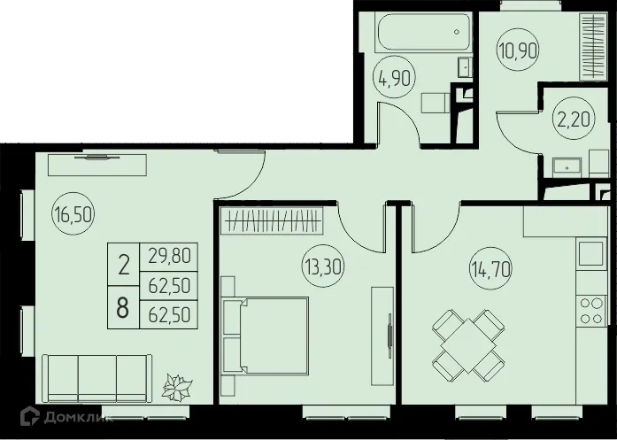 Фото квартиры в ЖК "31 Квартал"