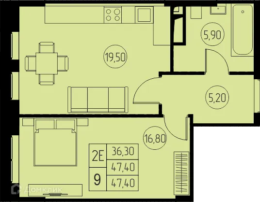 Фото квартиры в ЖК "31 Квартал"