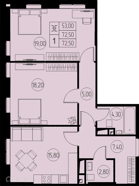 Фото квартиры в ЖК "31 Квартал"