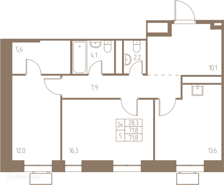 Фото квартиры в ЖК Фабрикант
