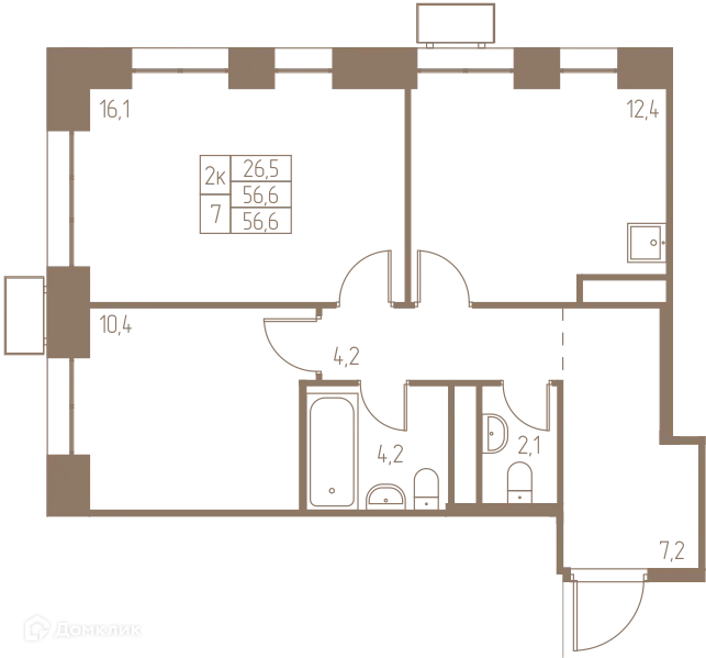 Фото квартиры в ЖК Фабрикант