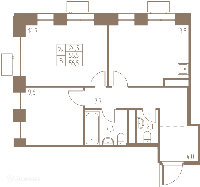 Фото квартиры в ЖК Фабрикант