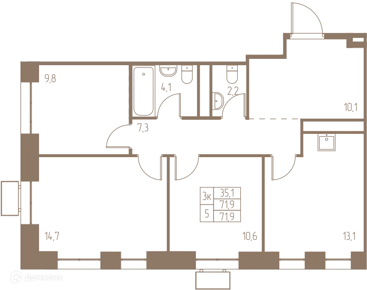 Фото квартиры в ЖК Фабрикант
