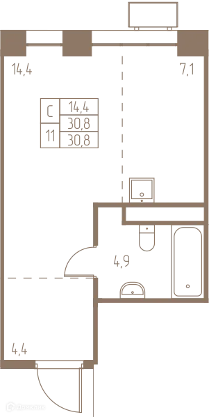 Фото квартиры в ЖК Фабрикант