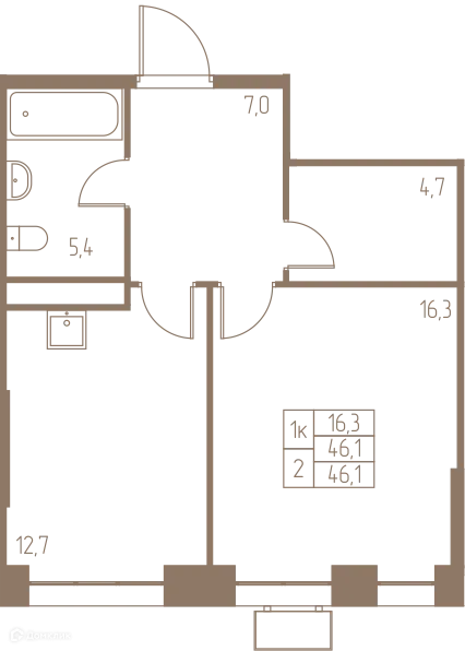 Фото квартиры в ЖК Фабрикант