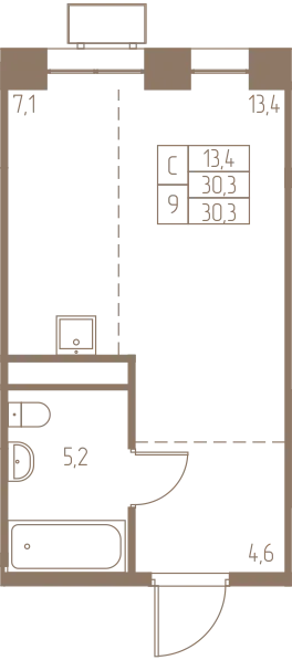 Фото квартиры в ЖК Фабрикант