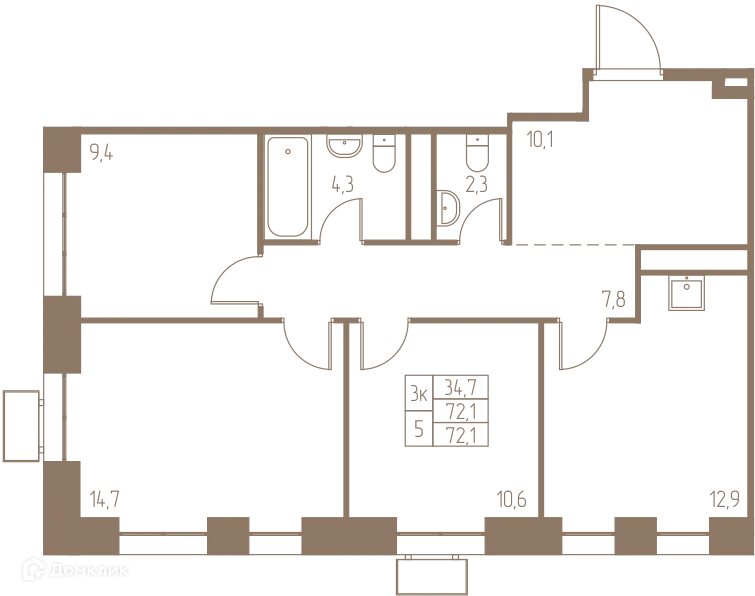 Фото квартиры в ЖК Фабрикант