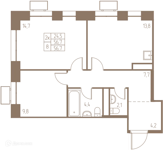Фото квартиры в ЖК Фабрикант