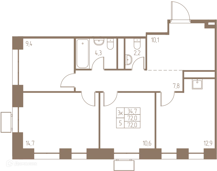 Фото квартиры в ЖК Фабрикант