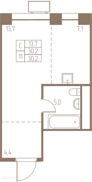 Фото квартиры в ЖК Фабрикант