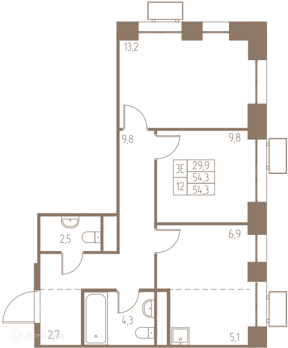 Фото квартиры в ЖК Фабрикант