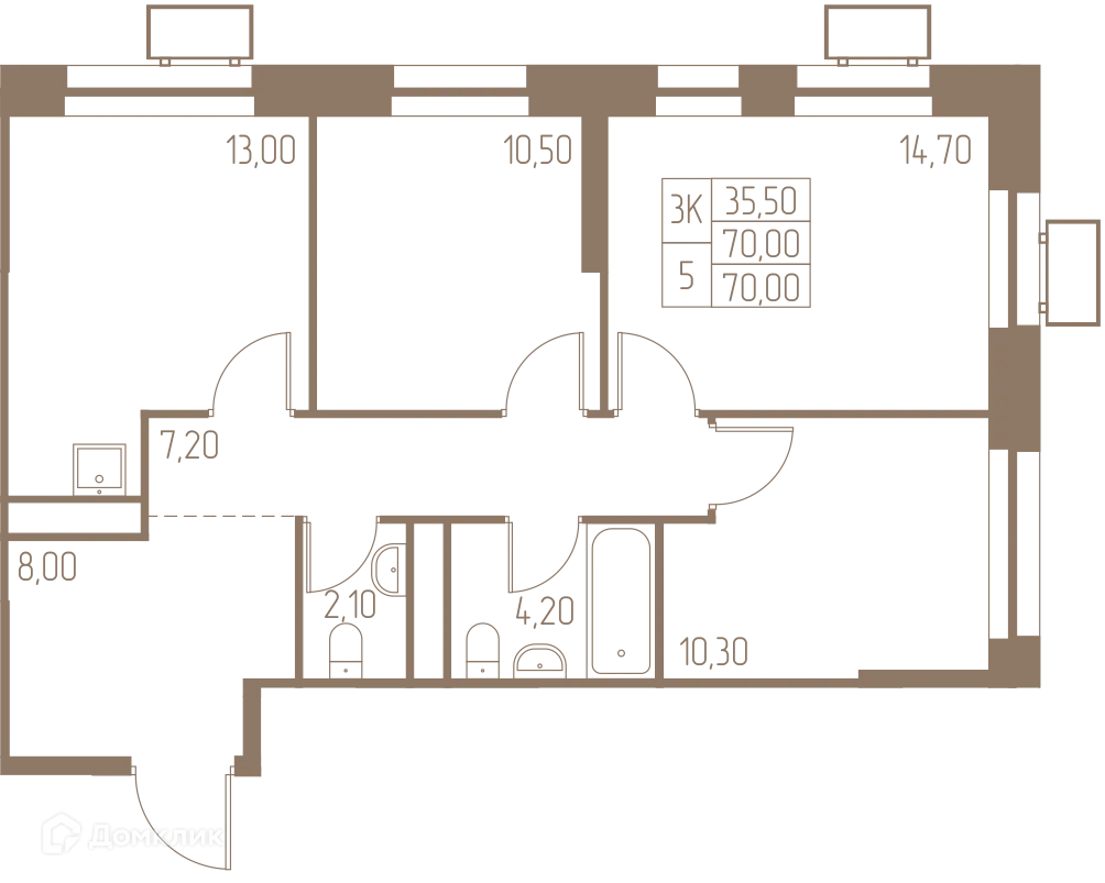 Фото квартиры в ЖК Фабрикант