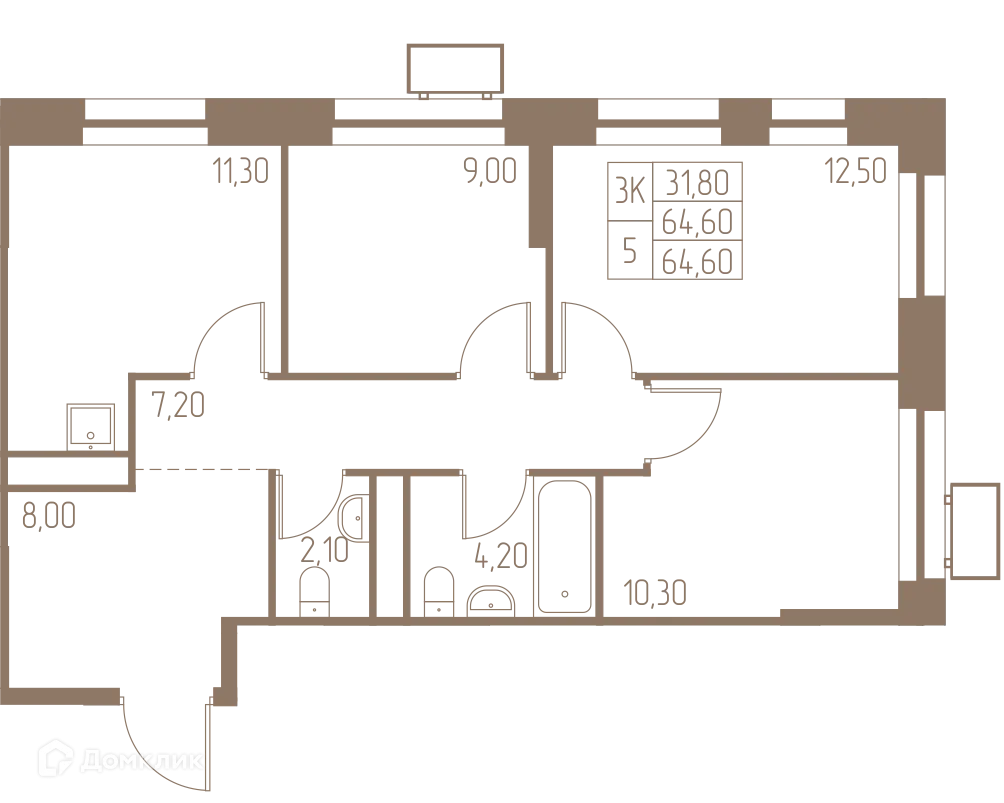 Фото квартиры в ЖК Фабрикант