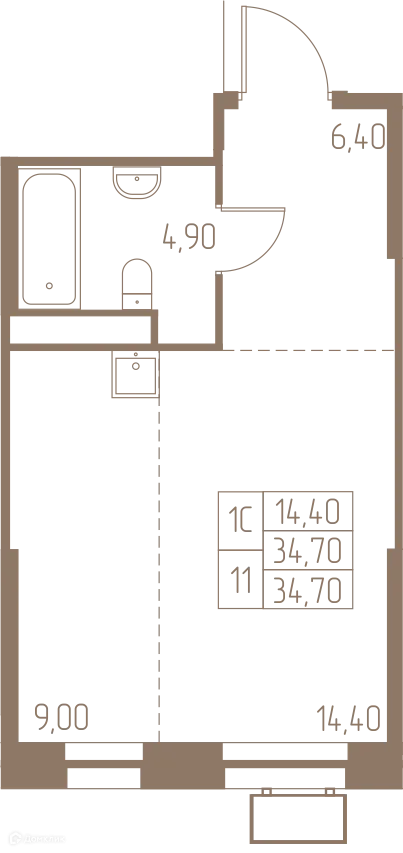 Фото квартиры в ЖК Фабрикант