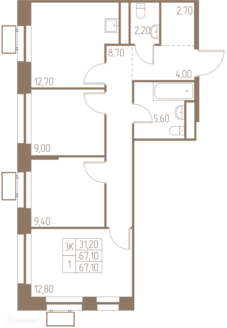 Фото квартиры в ЖК Фабрикант
