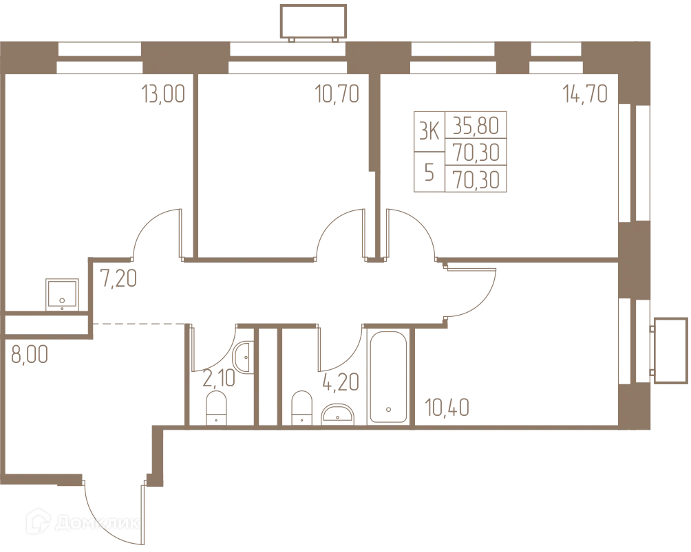 Фото квартиры в ЖК Фабрикант