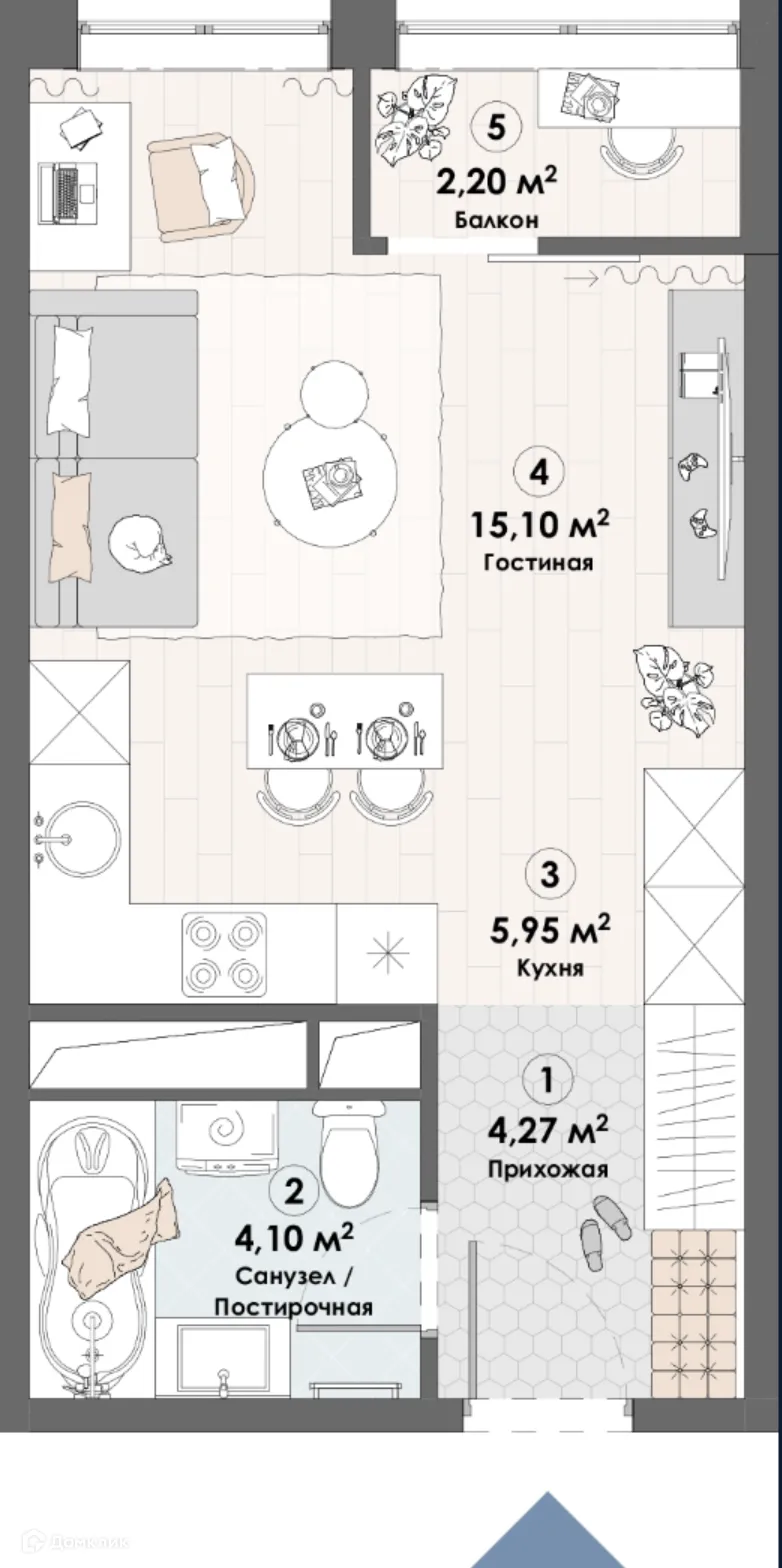 Фото квартиры в ЖК Триумф