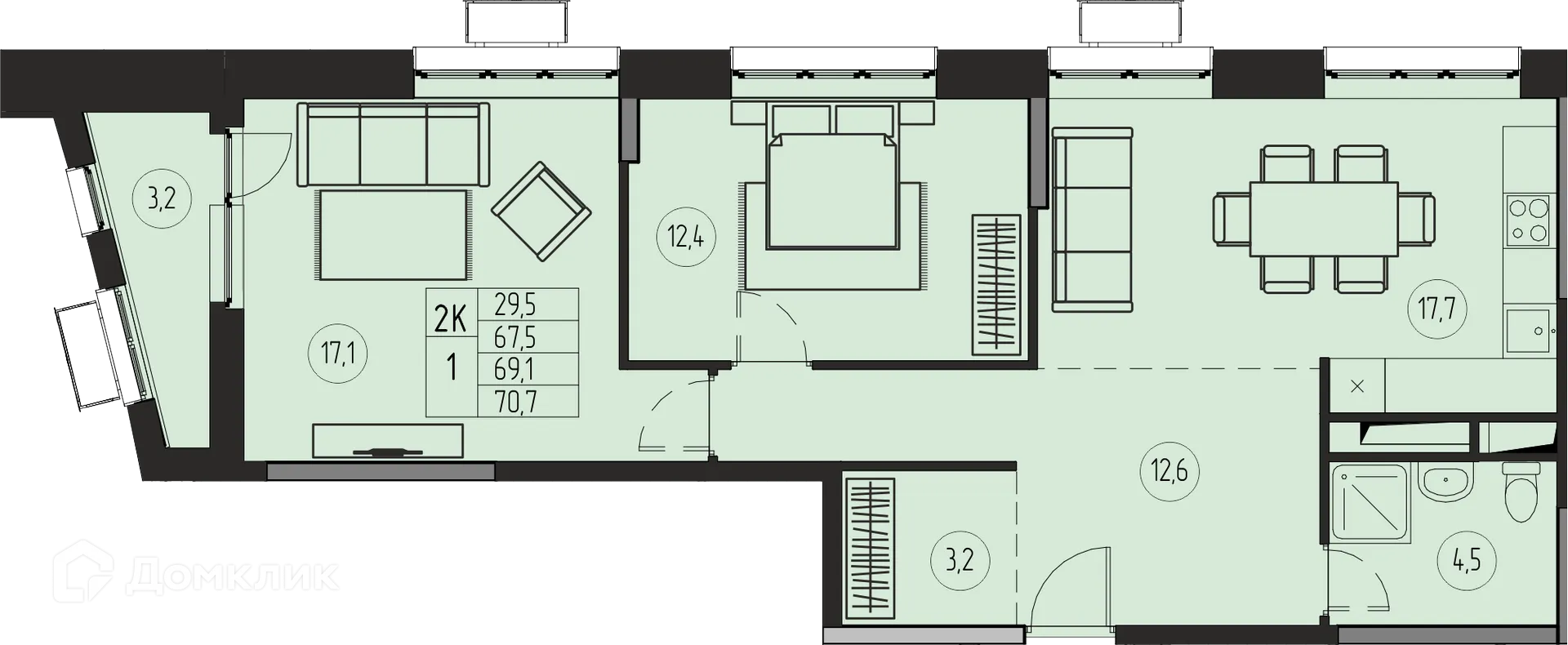 Фото квартиры в ЖК ПРЕМИУМ