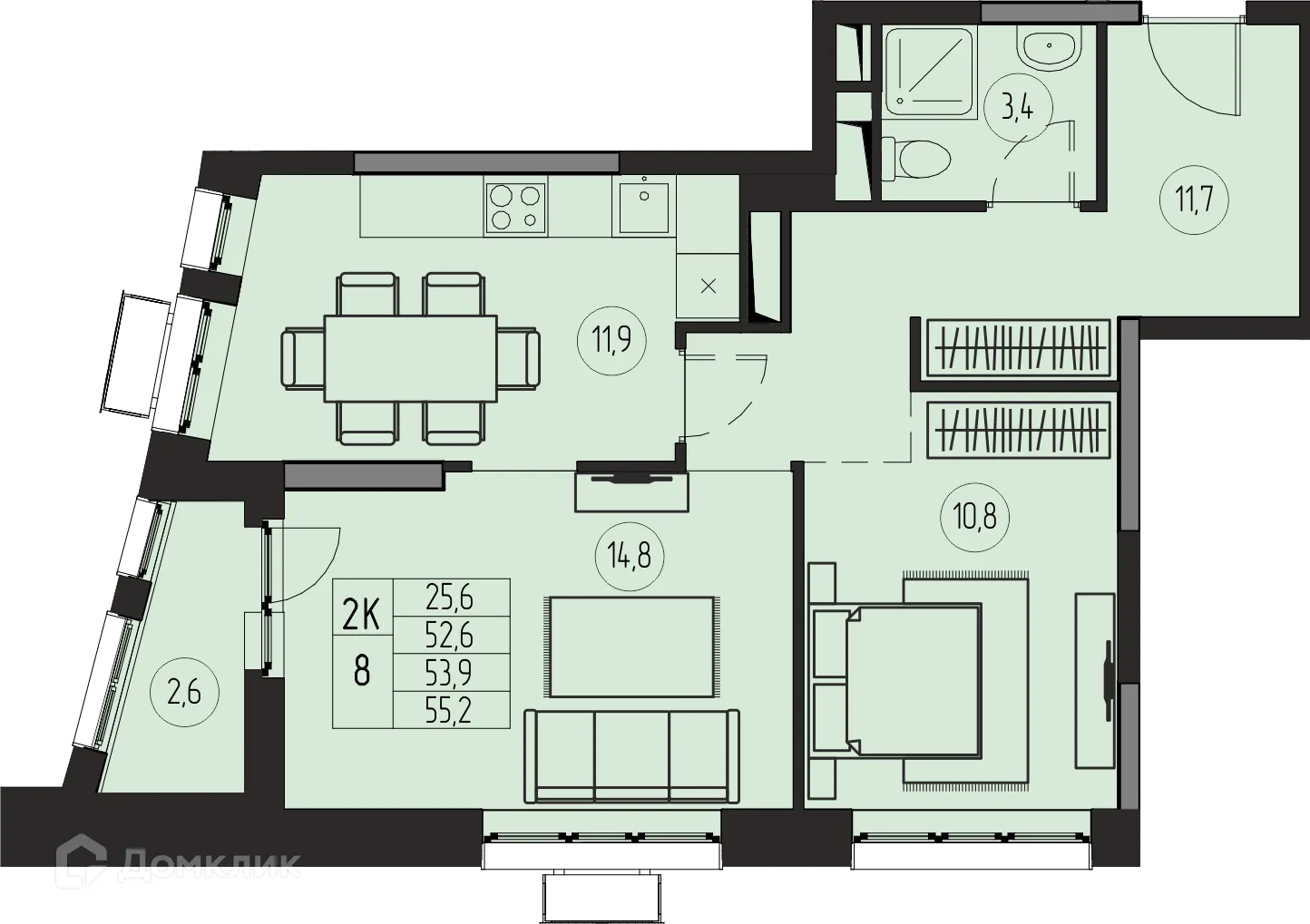Фото квартиры в ЖК ПРЕМИУМ