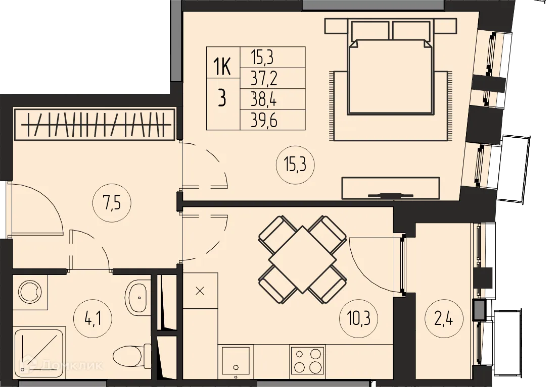 Фото квартиры в ЖК ПРЕМИУМ