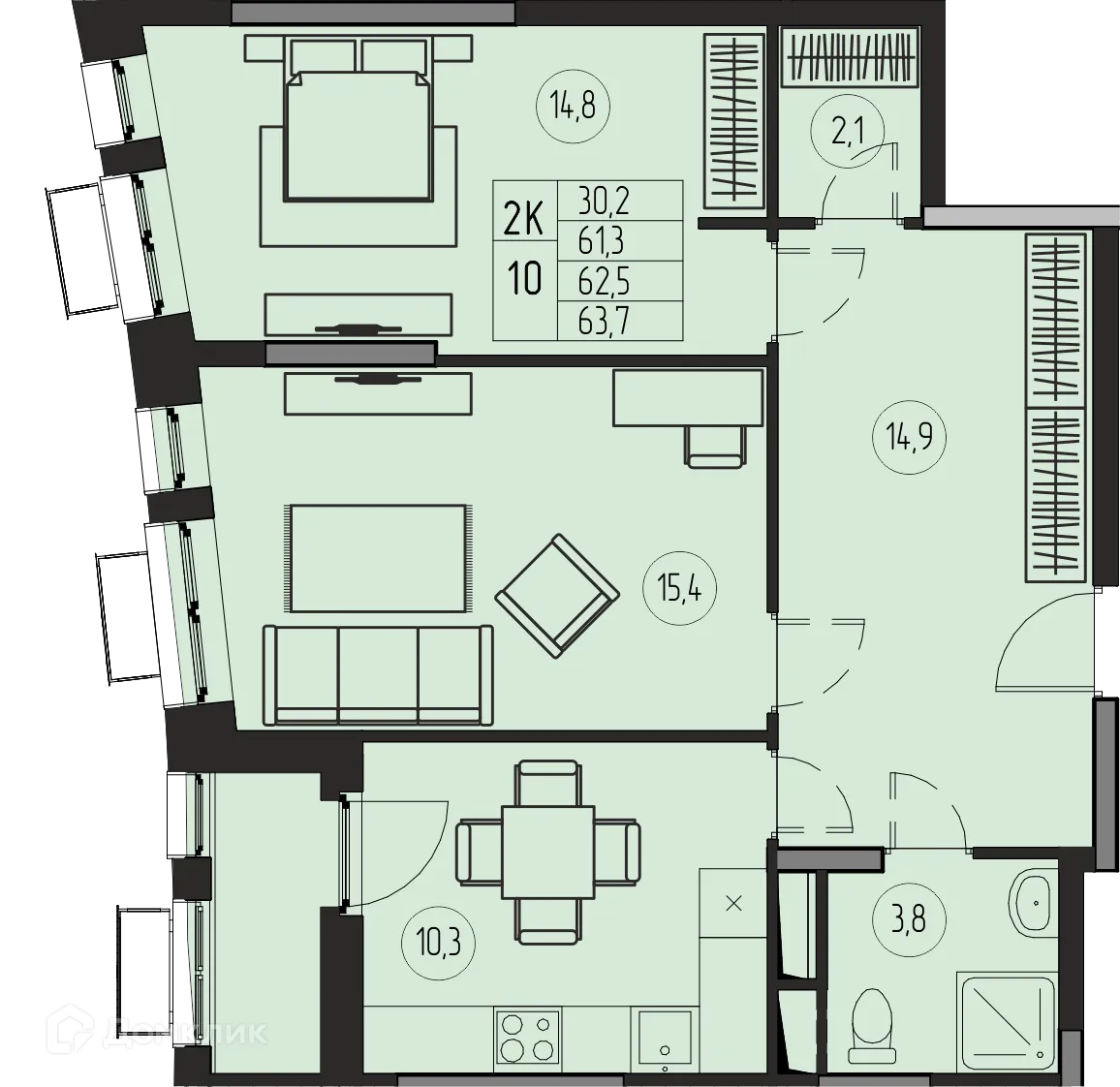 Фото квартиры в ЖК ПРЕМИУМ