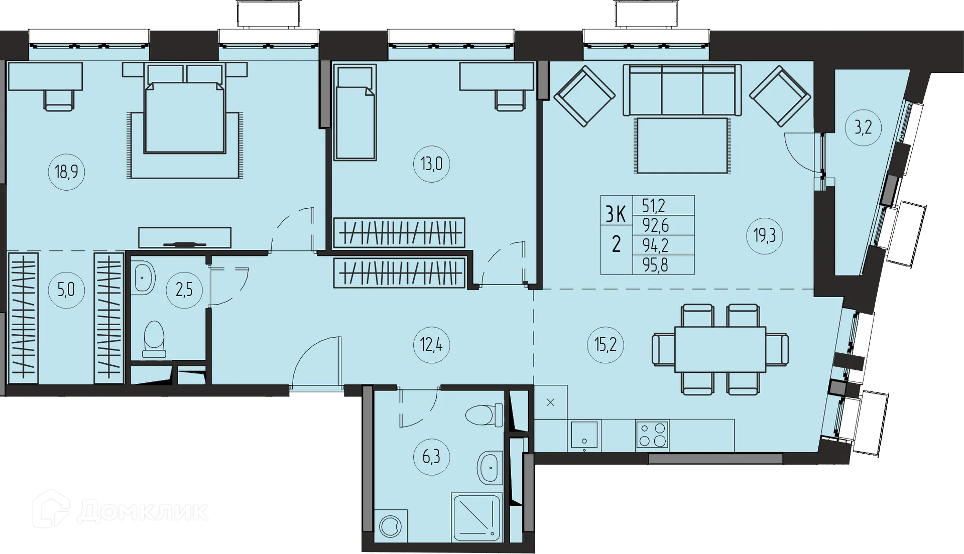 Фото квартиры в ЖК ПРЕМИУМ